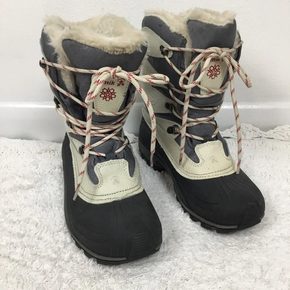 KAMIK Thinsulate ALPINGLOW faux Fur Winter Boots 7